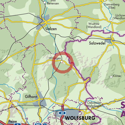 Landkarte Wittingen