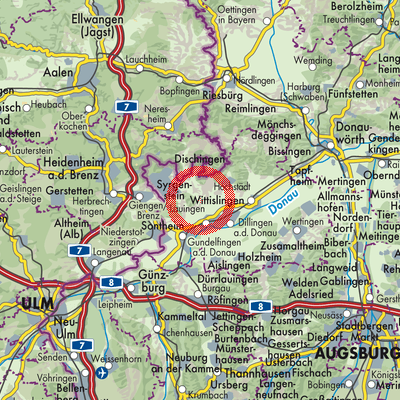 Landkarte Wittislingen