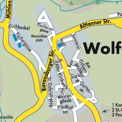 Stadtplan Wolfegg