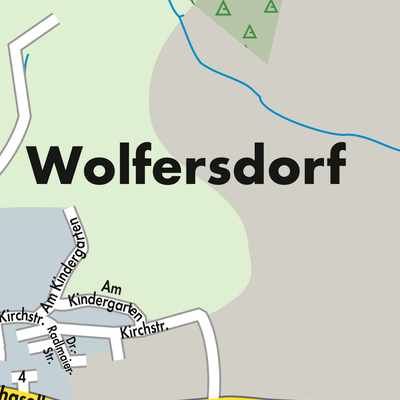 Stadtplan Wolfersdorf