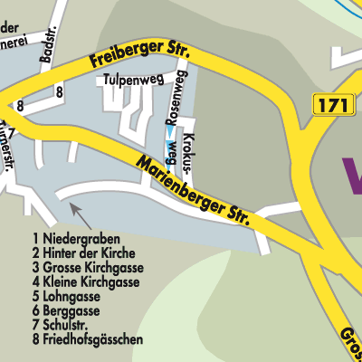 Stadtplan Wolkenstein