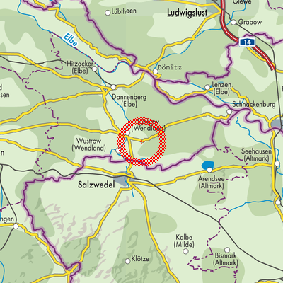 Landkarte Woltersdorf