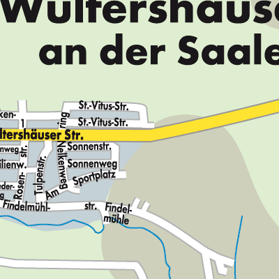 Stadtplan Wülfershausen an der Saale