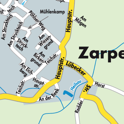 Stadtplan Zarpen