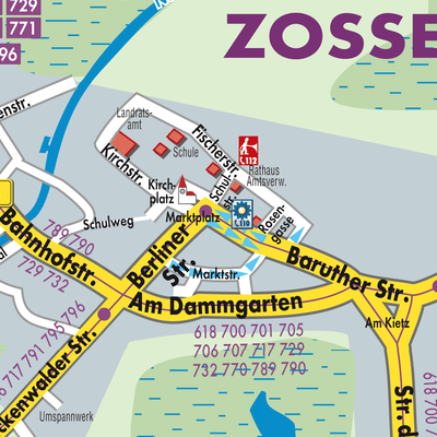 Stadtplan Zossen