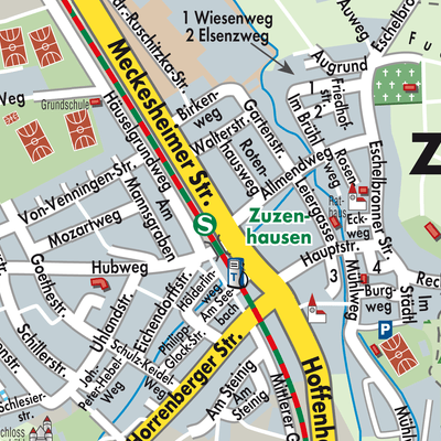 Stadtplan Zuzenhausen