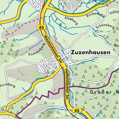 Übersichtsplan Zuzenhausen