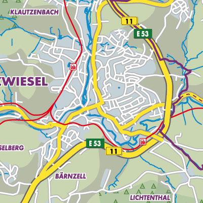 Übersichtsplan Zwiesel